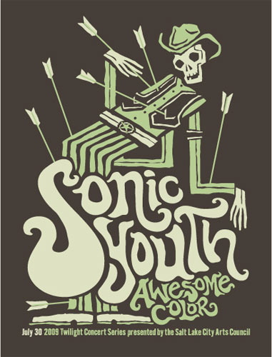 Furturtle (Travis Bone) Sonic Youth Poster