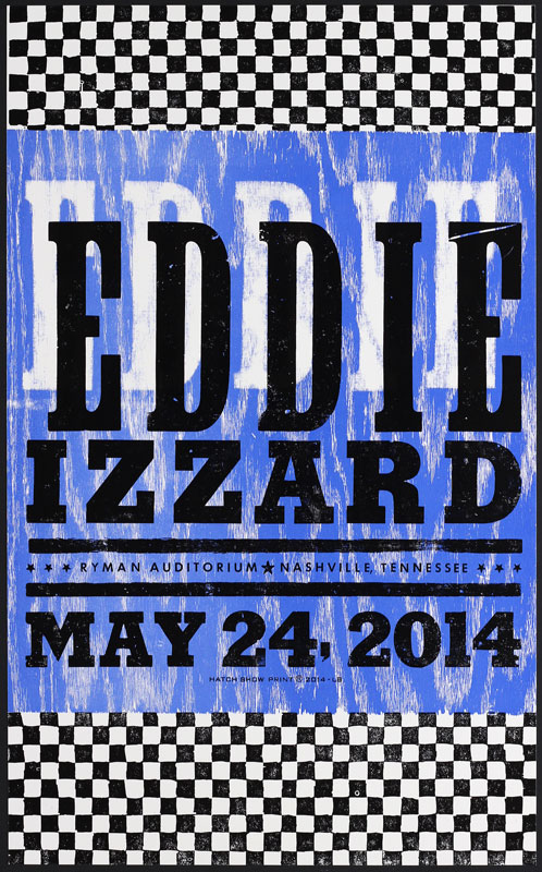 Hatch Show Print Eddie Izzard Poster