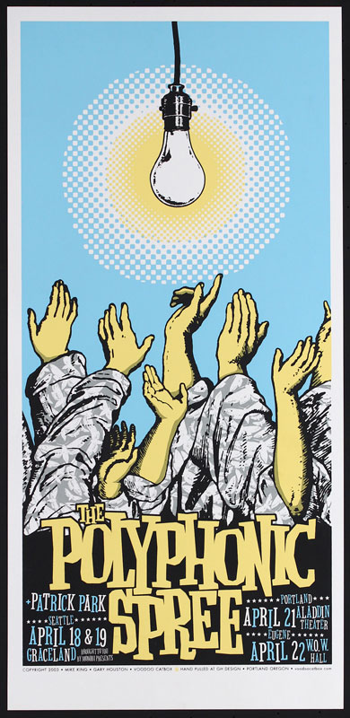 Mike King and Gary Houston Polyphonic Spree Poster