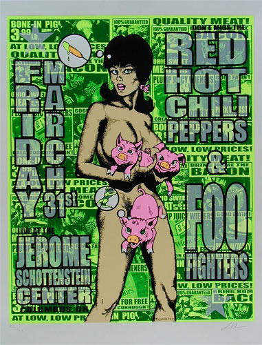 Lindsey Kuhn Red Hot Chili Peppers Poster