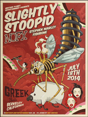 Nick Sirotich Slightly Stoopid and NOFX Poster