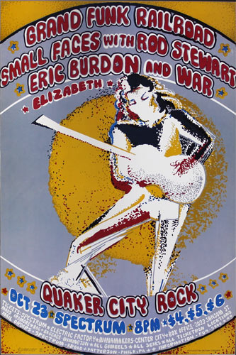 Spencer Z Quaker City Rock Festival - Grand Funk Railroad - Electric Factory Poster