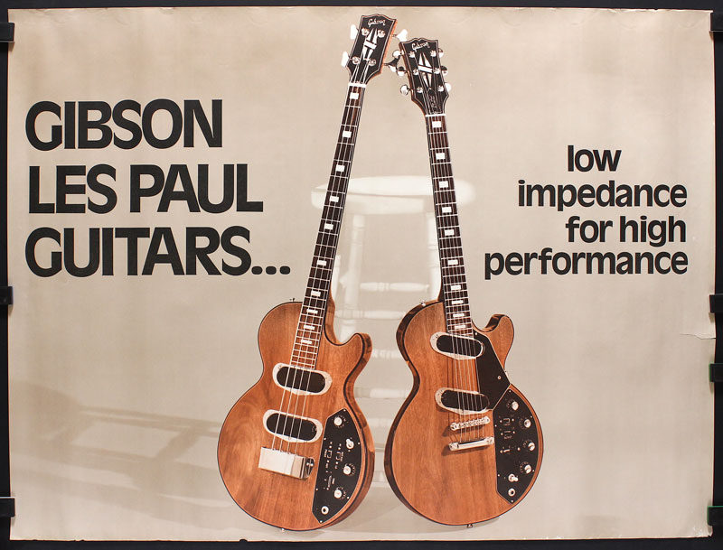 Gibson Les Paul Guitars Promo Poster