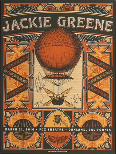 Justin Helton Jackie Greene Autographed Poster