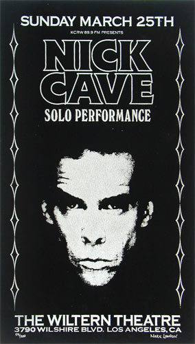 Mark London Nick Cave Poster