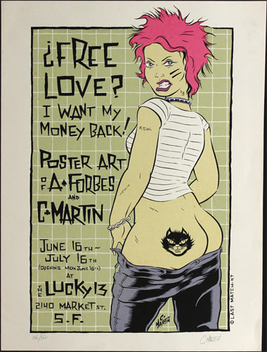 Chris Martin Free Love - Alan Forbes and Chris Martin Poster