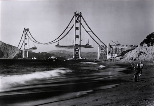 San Francisco Golden Construction Poster Bridge Gate