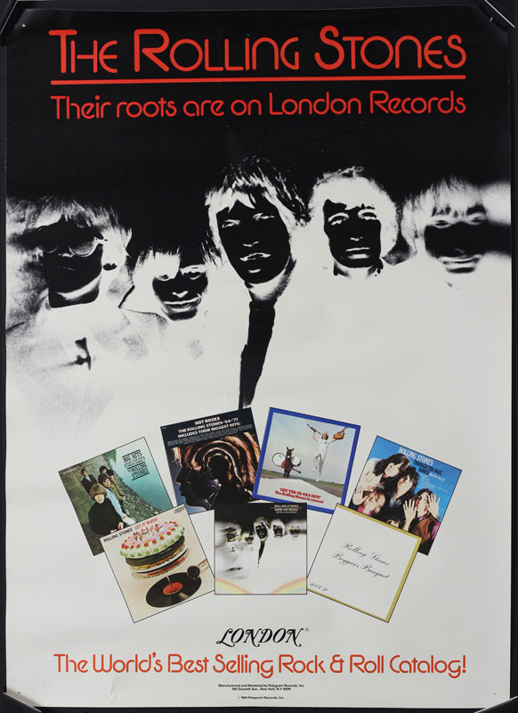 The Rolling Stones London Records Promo Poster