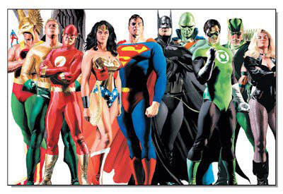 Alex Ross Justice League Painted Superhero Comic Poster