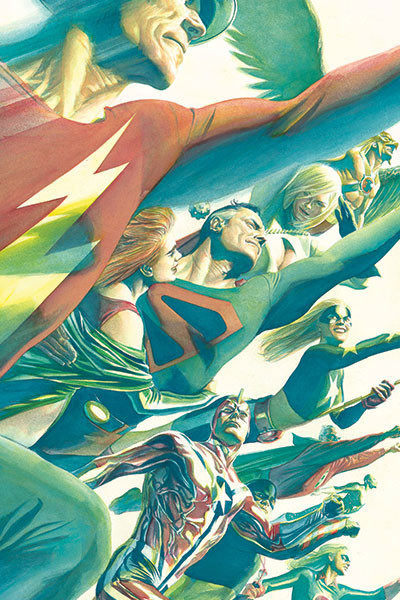 Alex Ross Justice Society of America Superhero Comic Poster