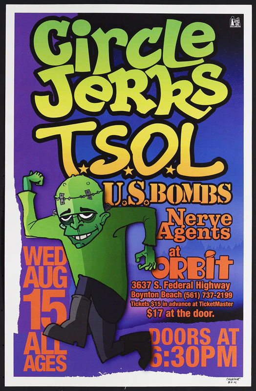 Chuck Loose Circle Jerks - T.S.O.L. Poster