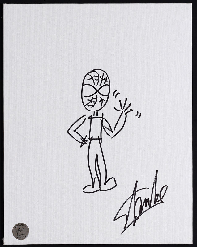 Stan Lee Stan Lee Signed Spider-Man Sketch