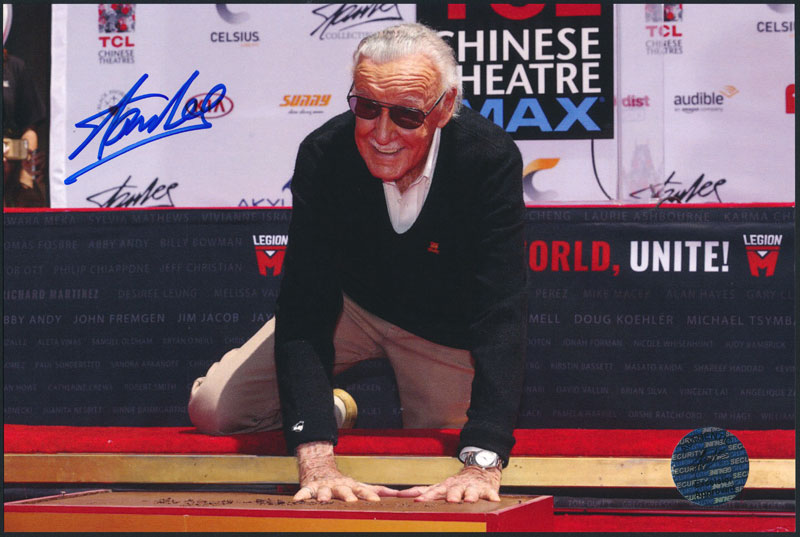 Stan Lee Handprint Ceremony at Chinese Theater Autographed Photo