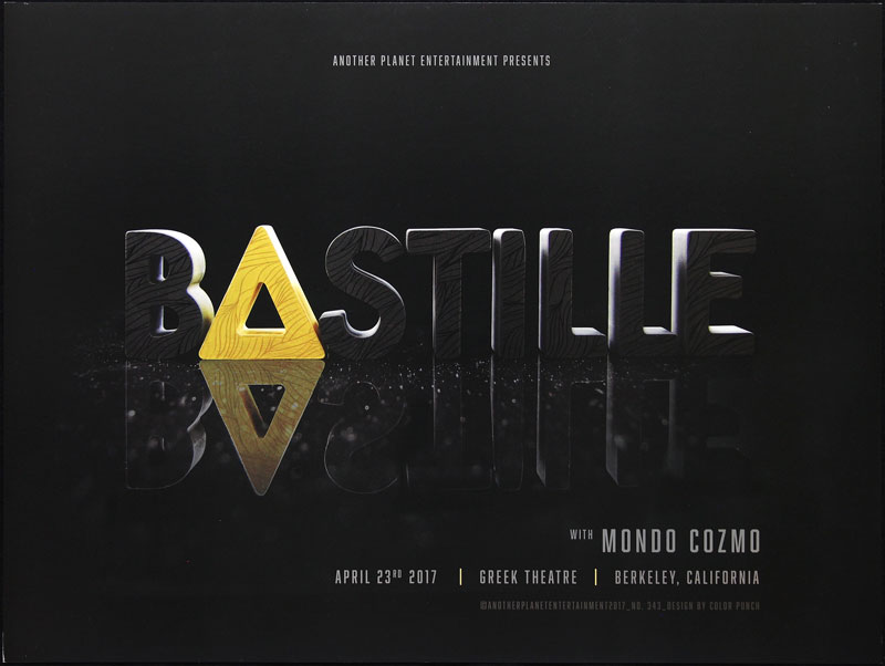 Color Punch Bastille Poster