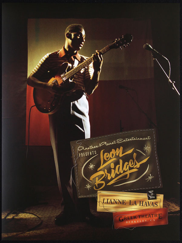 Alex Trochut Leon Bridges Poster