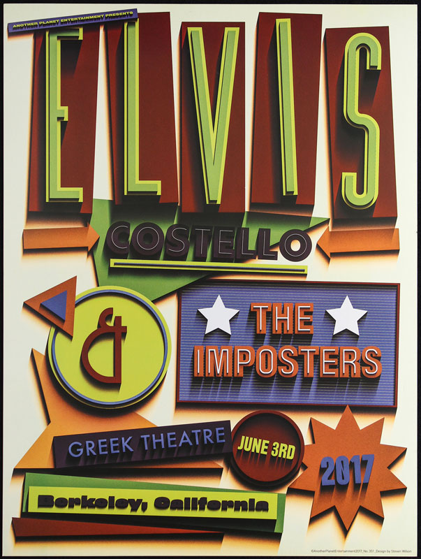 Steven Wilson Elvis Costello & The Imposters Poster