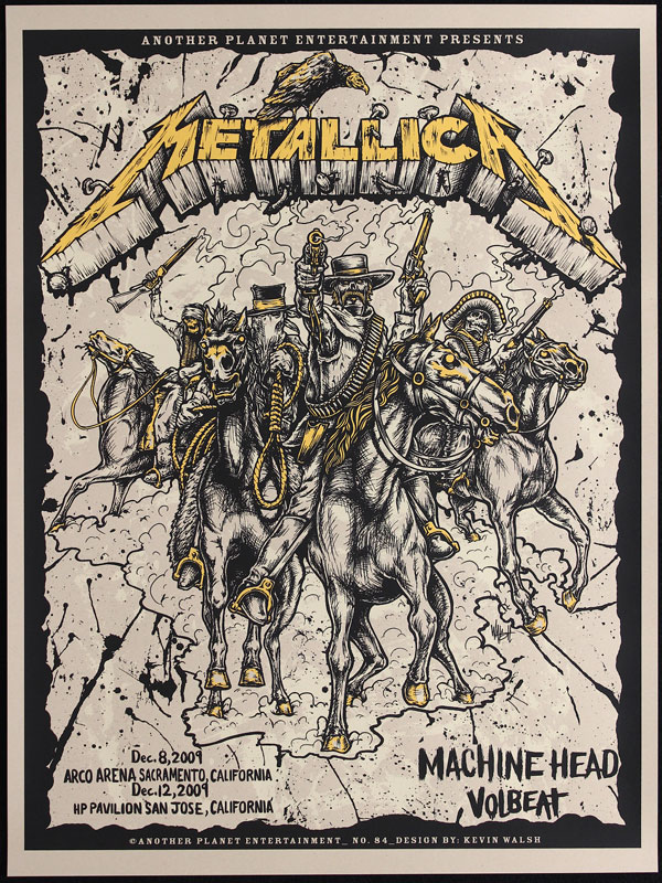 Kevin Walsh Metallica Poster