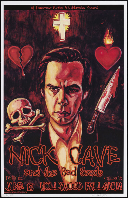 Michael Michael Motorcycle Nick Cave and the Bad Seeds Poster