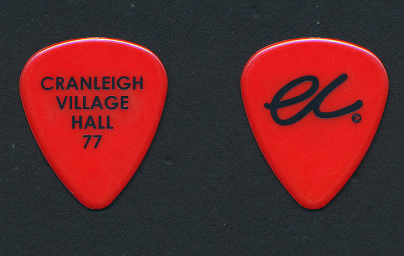 Eric Clapton - Cranleigh Villiage Hall 77 Guitar Pick