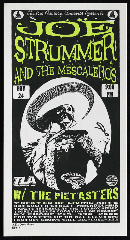 Print Mafia Joe Strummer And The Mescaleros Handbill