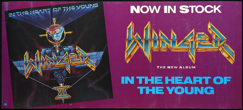 Winger In The Heart of the Young Album Release Promo Poster