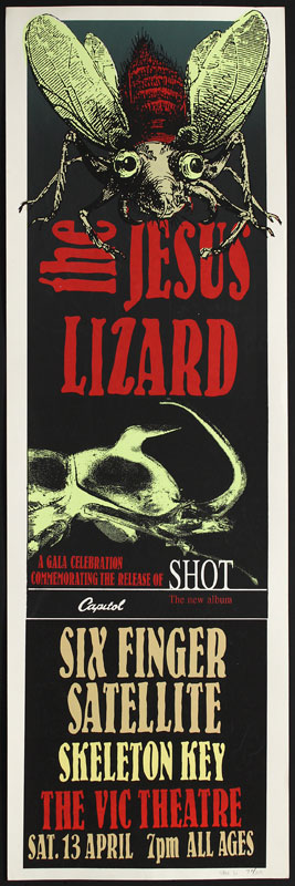 Steve Walters (Screwball Press) Jesus Lizard Poster