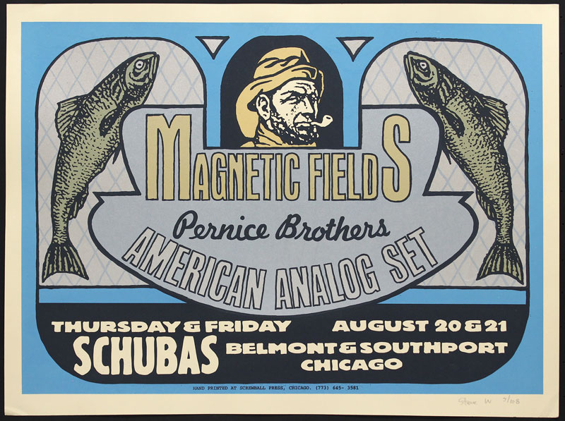 Steve Walters (Screwball Press) Magnetic Fields Poster