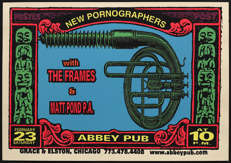 Steve Walters (Screwball Press) New Pornographers Poster