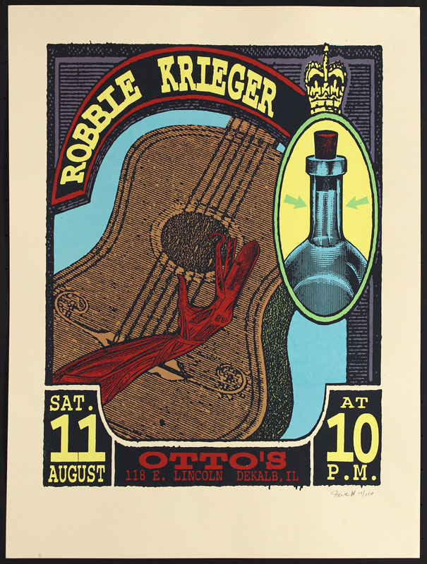 Steve Walters (Screwball Press) Robbie Krieger Poster