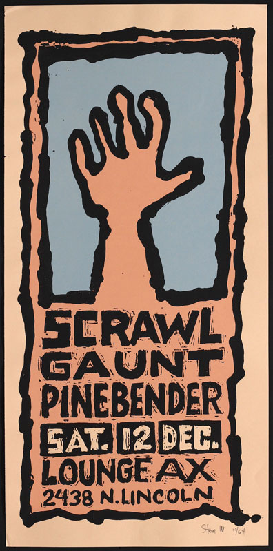 Steve Walters (Screwball Press) Scrawl Poster