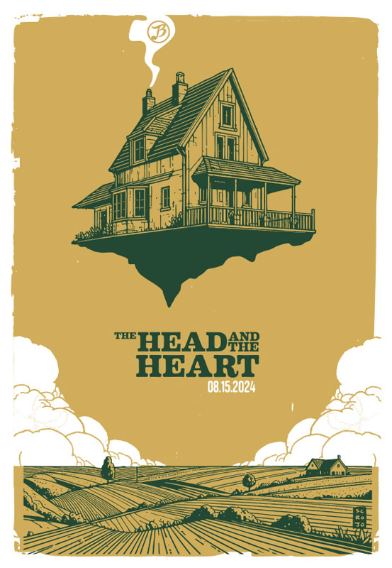 Scrojo The Head and the Heart Poster