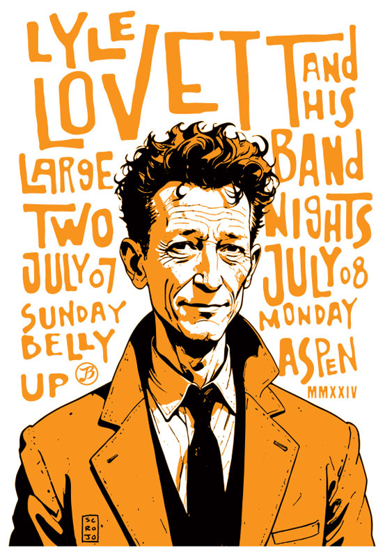 Scrojo Lyle Lovett and His Band Poster