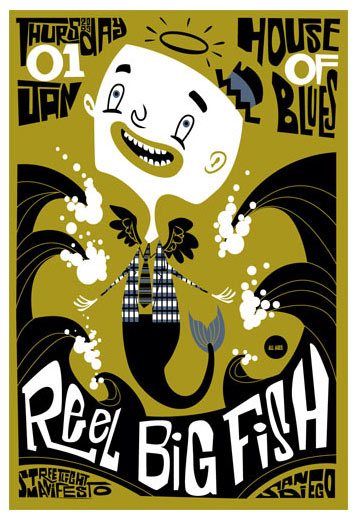 Scrojo Reel Big Fish House of Blues, San Diego, CA Poster