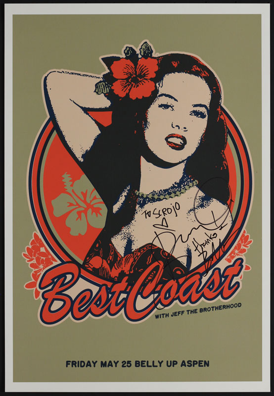 Scrojo Best Coast Autographed Poster