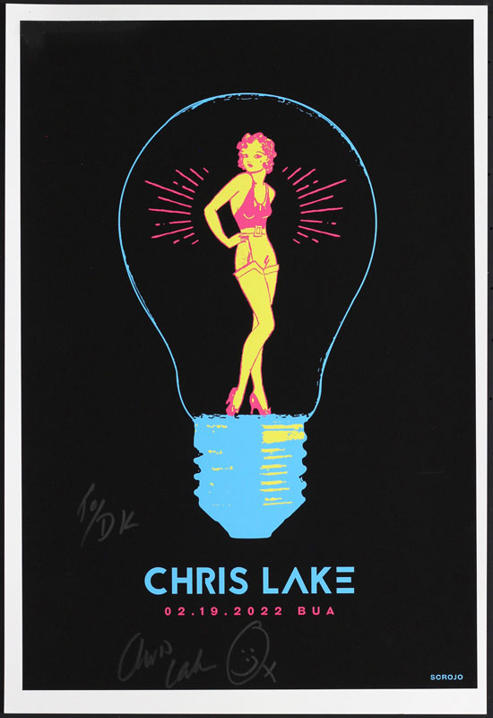 Scrojo Chris Lake Autographed Poster