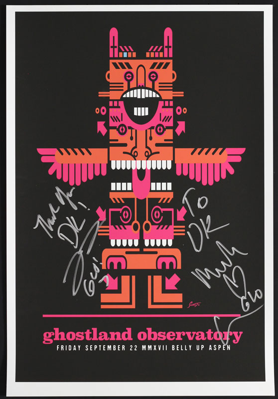 Scrojo Ghostland Observatory Autographed Poster