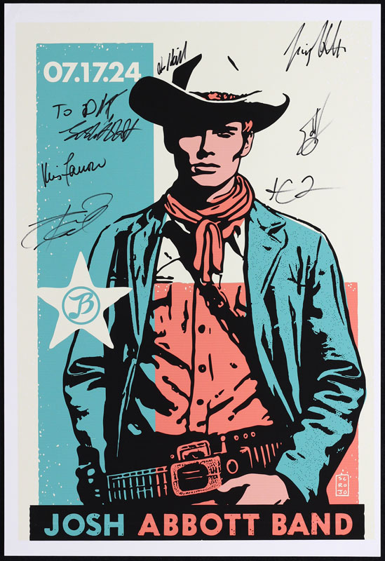 Scrojo Josh Abbott Band Autographed Poster