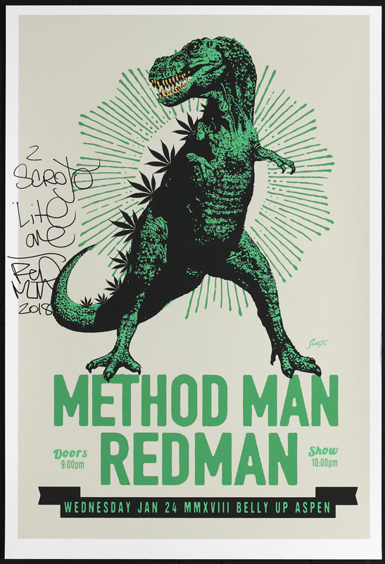 Scrojo Method Man and Redman Autographed Poster