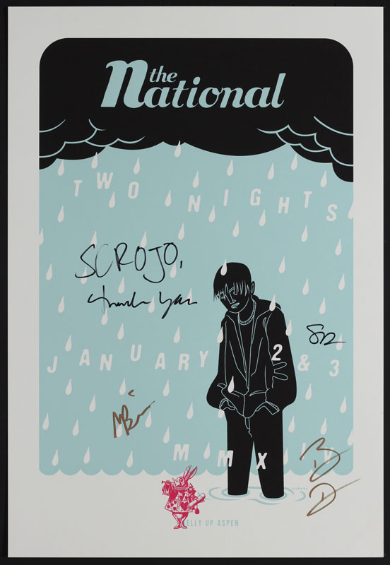 Scrojo The National Autographed Poster