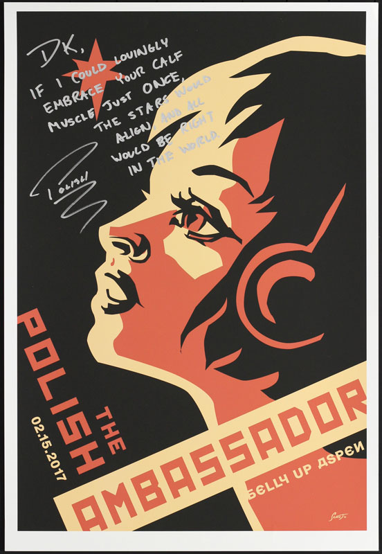 Scrojo The Polish Ambassador Autographed Poster