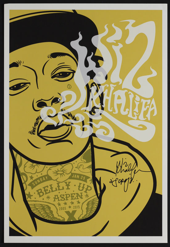 Scrojo Wiz Khalifa Autographed Poster