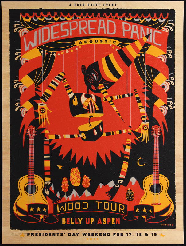 Scrojo Widespread Panic Wood Tour Poster