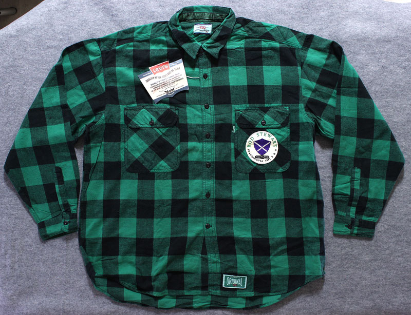 Rod Stewart - Scandinavia 1991 - Levi's Plaid Crew Shirt