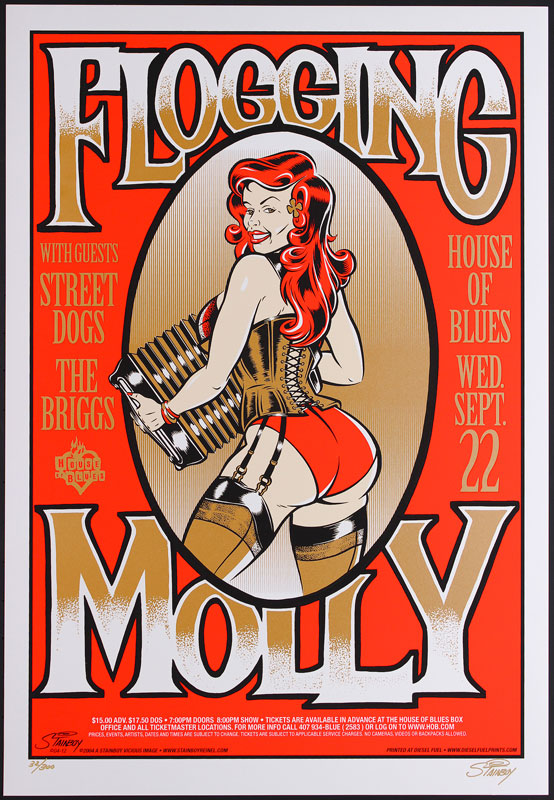 Stainboy Flogging Molly House Of Blues Orlando Poster