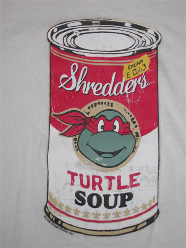 Teenage Mutant Ninja Turtles TMNT Chunk Campbell's Soup Parody Original Vintage T-Shirt