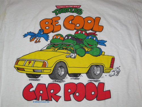 Teenage Mutant Ninja Turtles TMNT Be Cool Car Pool Original