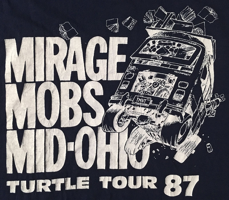 Teenage Mutant Ninja Turtles TMNT Eastman Laird Mirage Studios Tour 1987 Original Vintage T-Shirt