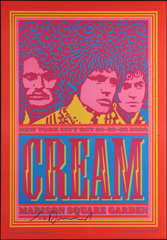 John Van Hamersveld Cream Poster - signed