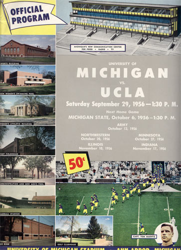 1956 Michigan Vs UCLA College Football Program