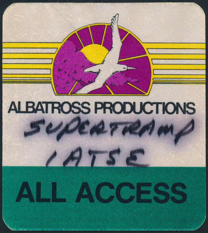 Supertramp Backstage Pass